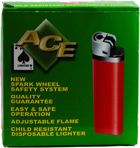 ACE - DISPOSABLE LIGHTERS - 50PC/TRAY