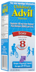 ADVIL - CHILDREN'S FEVER LIQUID 4 OZ - GRAPE - 6CT/UNIT