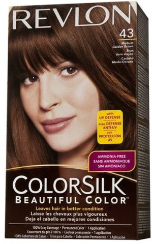 REVLON - COLORSILK - MEDIUM GOLDEN BROWN (43) - 12CT/CASE