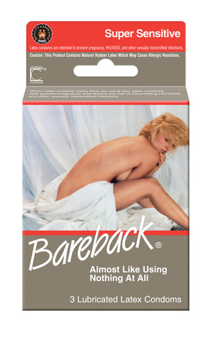 CONTEMPO - CONDOMS - BARE BACK 3'S - 12CT/UNIT
