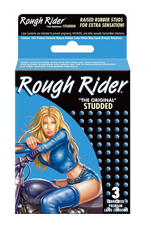 CONTEMPO - CONDOMS - ROUGH RIDER 3'S - 12CT/UNIT