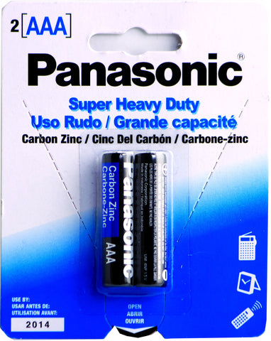 PANASONIC AAA-2 - SUPER HEAVY DUTY BATTERY - 12PK/BOX