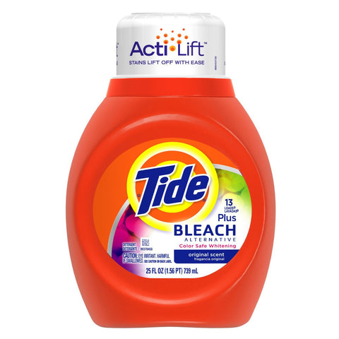 TIDE LIQUID DETERGENT - BLEACH 25 OZ - 6CT/CASE