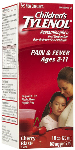 TYLENOL - CHILDREN'S PAIN & FEVER - CHERRY BLAST - 4 OZ - 6CT/UNIT