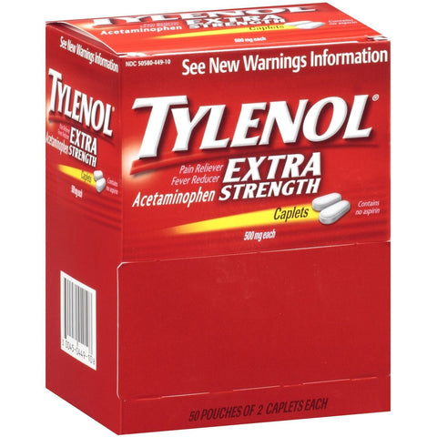TYLENOL BOX - 50CT/2PK
